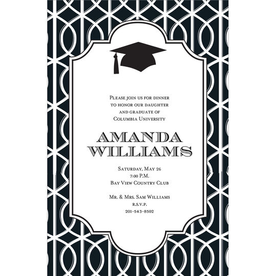 Trellis Graduation Invitations